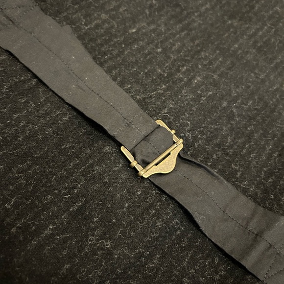 MENS Orton Brothers Clothing Co. Wool Utility Vest - Medium - Charcoal Stripe - Picture 7 of 12